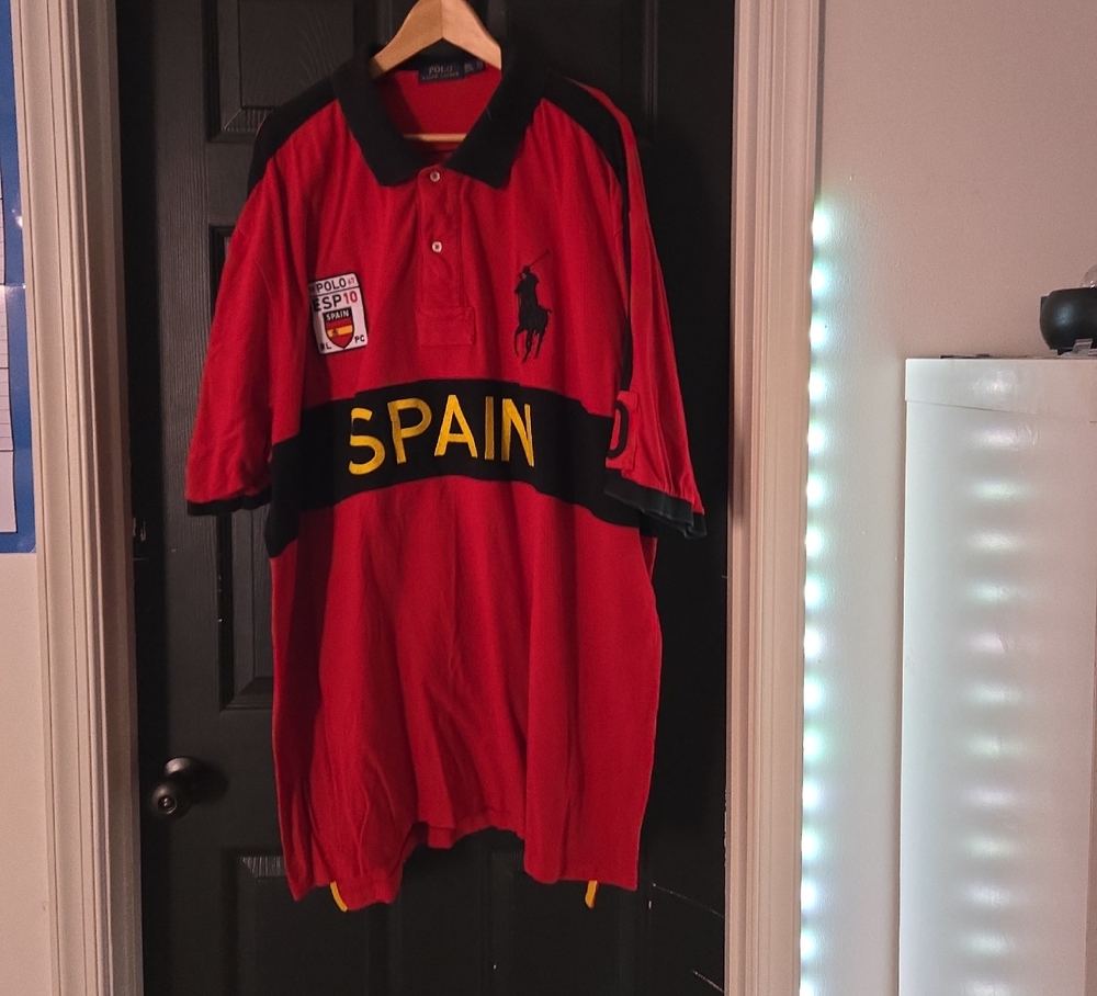 Polo by Ralph Lauren Red and Black Polo Shirt
